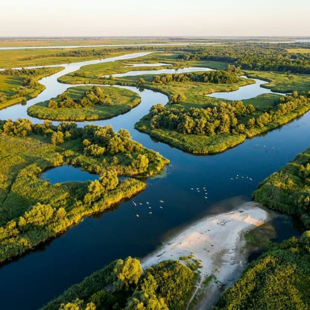 Delta Dunării din aer