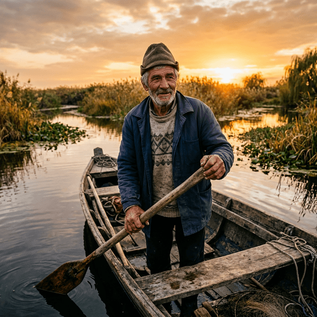 Ghid local pe barca traditionala